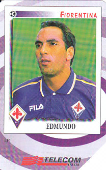 Edmundo Fiorentina Panini Telecom Phone Card #